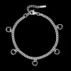 Zilverkleurige armband met appels