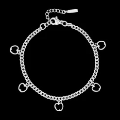Zilverkleurige armband met appels