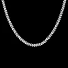 Zilverkleurige ketting met V-schakel