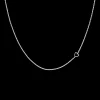 Zilverkleurige ketting met een hart