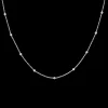 Zilverkleurige ketting met bolletjes