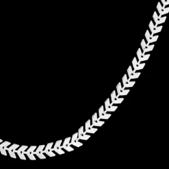Zilverkleurige ketting met V-schakel