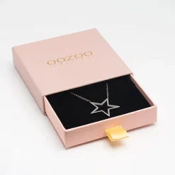 Zilverkleurige ketting met grote ster