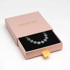 Zilverkleurige ketting met smileys