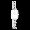 Zilverkleurige OOZOO horloge met grove schakelarmband - C20360