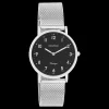 Zilverkleurige OOZOO horloge met metalen mesh armband - C20346