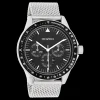 Zilverkleurige OOZOO horloge met metalen mesh armband - C11113