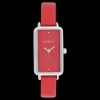 Zilverkleurige OOZOO horloge met leren band leren band - C11532