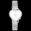 Zilverkleurige OOZOO horloge met metalen mesh armband - C11413
