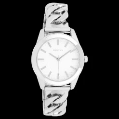 Zilverkleurige OOZOO horloge met petit schakelarmband - C11418
