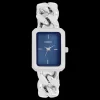 Zilverkleurige OOZOO horloge met grove schakelarmband - C11352