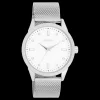 Zilverkleurige OOZOO horloge met metalen mesh armband - C11280