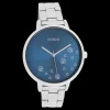 Zilverkleurige OOZOO horloge met roestvrijstalen armband - C11121