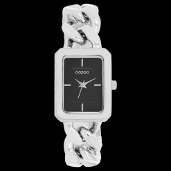 Zilverkleurige OOZOO horloge met schakelarmband - C11271