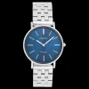 Zilverkleurige OOZOO horloge met roestvrijstalen armband roestvrijstalen armband - C20406