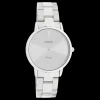 Zilverkleurige OOZOO horloge met roestvrijstalen armband - C20039