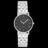 Zilverkleurige OOZOO horloge met roestvrijstalen armband - C20373