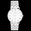 Zilverkleurige OOZOO horloge met roestvrijstalen armband - C20365