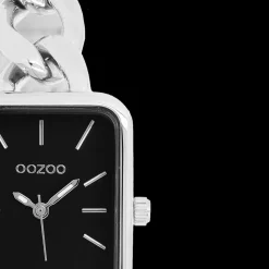 Zilverkleurige OOZOO horloge met schakelarmband - C11131
