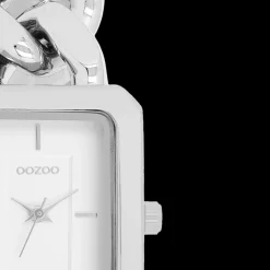 Zilverkleurige OOZOO horloge met schakelarmband - C11270