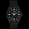 Zwarte OOZOO horloge met metalen mesh armband - C11284