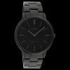 Zwarte OOZOO horloge met roestvrijstalen armband - C20025