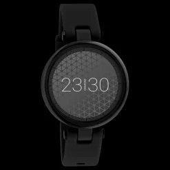 Zwarte OOZOO smartwatch met zwarte rubber band - Q00407