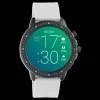 Zwarte OOZOO smartwatch met steengrijze rubber band - Q00328